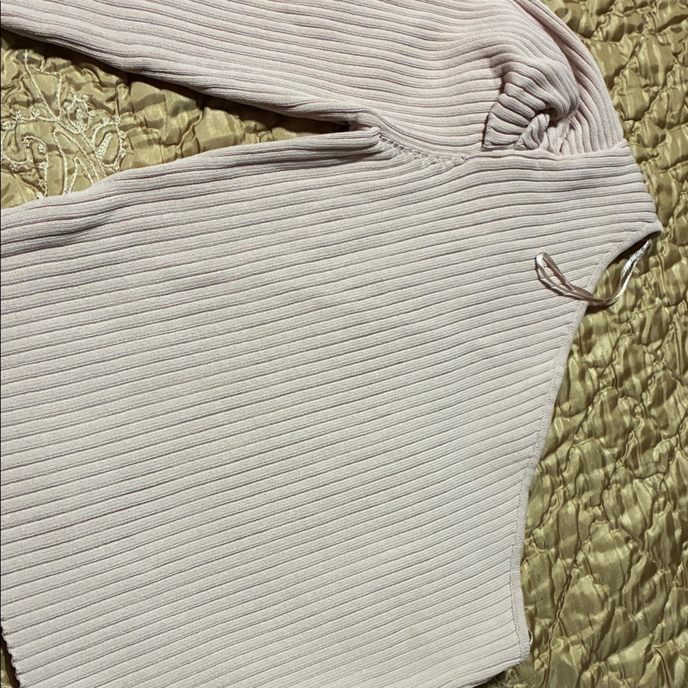 Endless Rose Ribbed Knit Hoodie - Cream